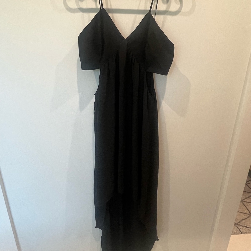 NWT Express Hi Low Black Maxi Dress - Size 6